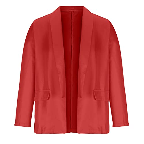 Womens Casual Blazer Fall Fashion Long Sleeve Open Professional Jackets Lightweight Work Office Business Suit Jacket4
