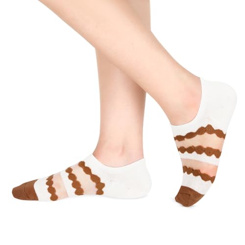 Image of Benefeet Sox Sheer No Show Socks for Women Girls Lace Mesh Low Cut Liner Socks Ultra Thin Nylon Invisible No See Footies Sock