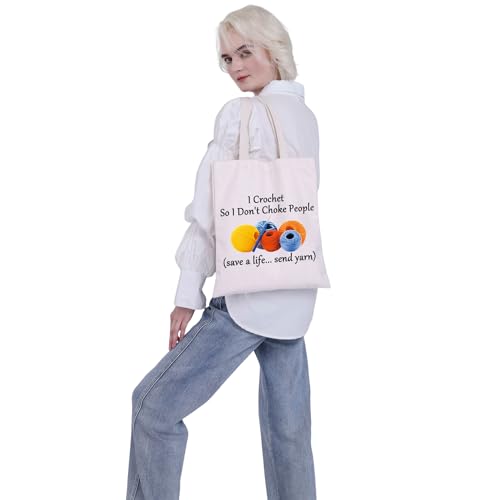 VAMSII Crochet Tote Bag - Perfect Gifts for Crochet Lovers & Supplies Bag4