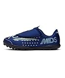  Nike JR Vapor 13 Club MDS TF PS (V), Botas de fútbol Unisex niño, Multicolor (Blue Void/Barely Volt/White/Black 401), 27 EU