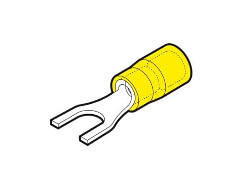 Confezione Capocorda giallo ad occhiello, vite 4 mm (100 PEZZI) - CEMBRE GF-M4