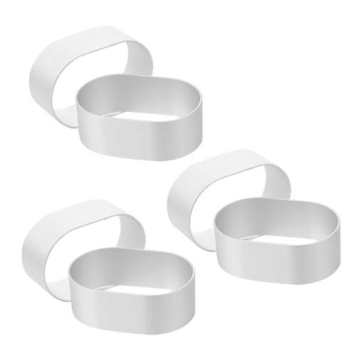 SOLUSTRE 1set Aluminium Alloy Baking for DIY Cake Making Creative Biscuit and Mousse Rings for Home and Professional Use Easy to Clean and Design 6pcs