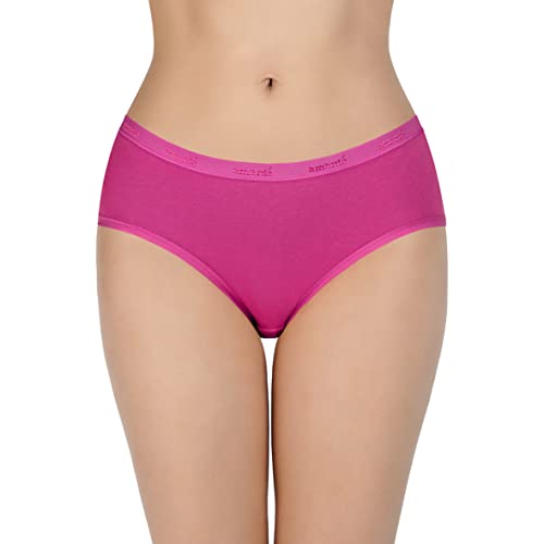 Image of Amante Solid Cotton Low Rise Hipster Panty Pack(Pack of 3)