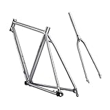 Compatible for Titanium Alloy Road Gravel Bike Frame 700C 142 * 12 Thru Axle, Disc Brake, Flat Amount(54cm)