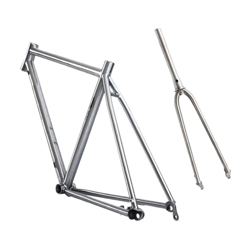 Compatible for Titanium Alloy Road Gravel Bike Frame 700C 142 * 12 Thru Axle, Disc Brake, Flat Amount(54cm)