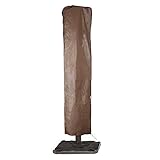 Abba Patio Offset Umbrella Cover, Patio Cantilever Umbrella Cover for 9-11 Ft Outdoor Umbrella, Market Umbrella/Parasol Cover with Zipper and Waterproof, Brown