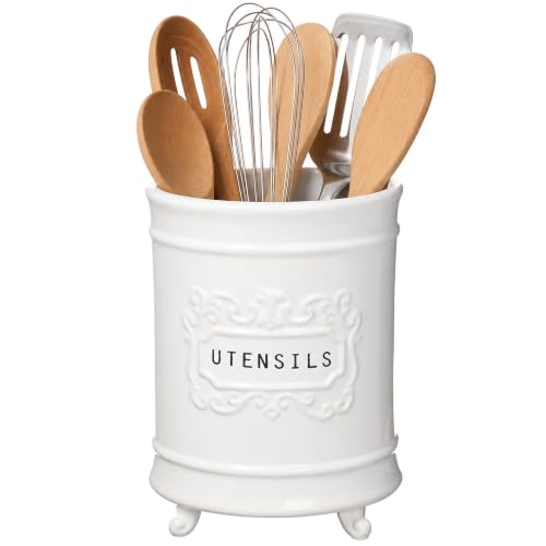 Mud Pie Circa Ceramic Utensil Holder