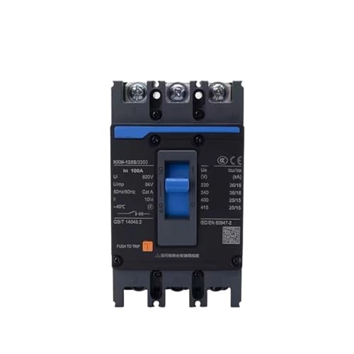 Disjoncteur boîtier moulé réglable 100A assurant la protection coupure 4P