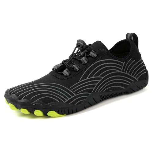 Zapatillas barefoot transpirables unisex de horma ancha ajustable con orificios de drenaje