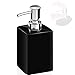 320 MLDispenser di Sapone,Dispenser di Sapone in Ceramica,Dispenser di Ricaricabile,Bottiglia Lozione del Dell'erogatore della,per Bagno,Cucina,Lavandino,Ufficio,Shampoo Ricaricabile (nero)