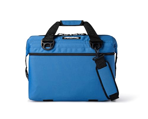 AO Coolers Expedition Canvas Soft-Sided Cooler Bag, Leak-Proof, Insulated, Lightweight, Royal Blue, 24-Can