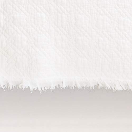 C&F Home Trellis White King Quilt Set All-Season Oversized Cotton Solid Bedspread Bedding Coverlet 3 Piece With Shams King 3 Piece Set White #TOP2