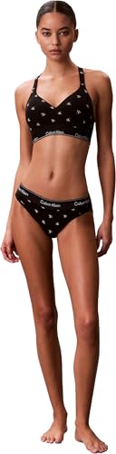 Calvin Klein Damen Lift Lv00qf8500 Bralette, Black (Diamond Logo Black), XXS 3