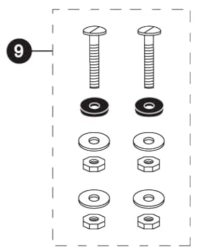TOTO TTHU833A Mounting Hardware for Toilet N/A