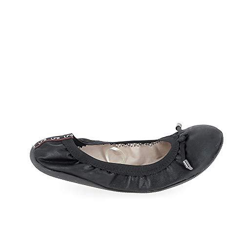 Les P'tites Bombes AVA, Ballerines Femme, Noir Metal, 40 EU