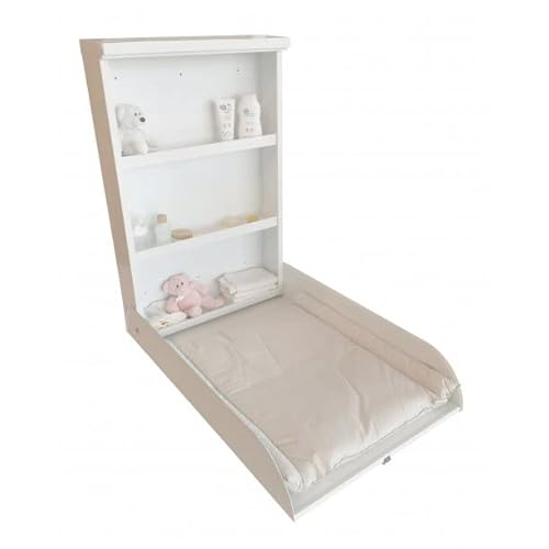 Baby Dan Compatible - Sofie Wall Mounted Changing Tabel - White Metal Cover
