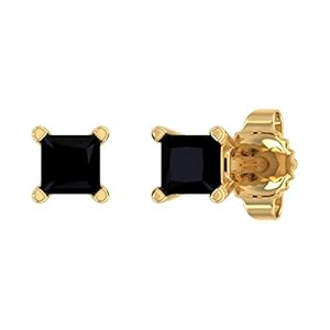 0.25 Carat Princess Cut Black Natur...