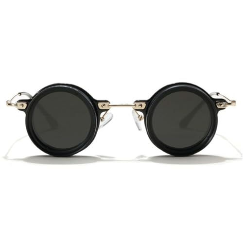 willochra Pure Handmade ND Glasses Polarized Round Sunglasses for Men Women 1-9 gear Adjustable Sun Glasses