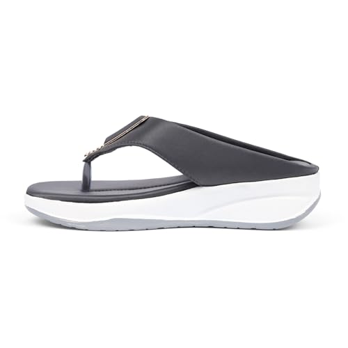 Image of JIG & SID Women & Girls Flip-Flops Slippers Light weight, Soft Footbed, Comfortable & Stylish Wedges Slip On Slipper For Casual Wear & Formal Wear (J S 110645)
