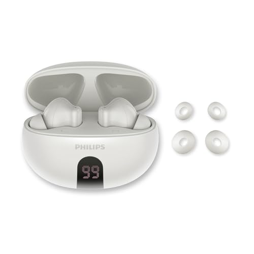 Philips TAT2520WT Écouteurs Intra Auriculaires réducteurs de Bruit Bluetooth True Wireless Petits Embouts Son Naturel Fonction Dynamic Bass boîtier de Chargement de Poche appels clairs - vue 2