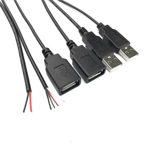 Cable de alimentación USB a 2 pines duradero de 30 cm con conector seguro 2