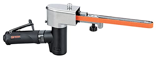 Dynabrade (Nf1A) Nitrofile Abrasive Belt Tool With Contact Arm (11287) | Ergonomic 7 Degree Offset Handle, 0.5 Hp 20000 Rpm Pneumatic Motor | Multi-Purpose For Grinding, Blending, Scuffing #TOP6