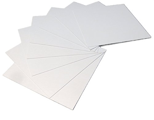 PolyStyrene Sheets - 8 pack, .060 x 12 x 12" White, Ultra-Smooth, 100% Virgin, High Impact PolyStyrene
