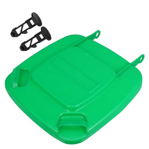 1 Set Outdoor Trash Can Lid with Lock Clip Garbage Can Cover for Secure Easy Installation and Enhanced Usability Waste Bin Accessory