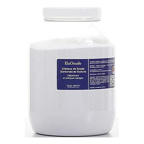 Cristaux de Soude boite hermétique 3kg avec doseur à l'intérieur - EluOecolo Made in France