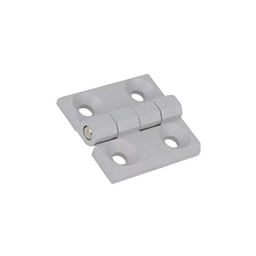 Charnière GN 237-ZD-60-60-A-SR en alliage d'aluminium zinc finition argent