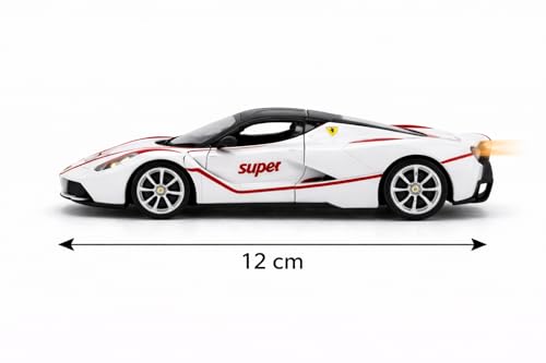 Image of LaFerrari Race Edition 1:36 Scale Die-Cast Metal Car Model - Openable Doors Pull-Back Alloy Italian Hypercar Collectible Racing Toy Car