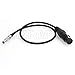 SZRMCC 2 Pin Male to XLR 4 Pin Female Power Cable for ARRI Alexa Camera kit 12V to Practilite 602 Camera Monitor (Straight Cable)