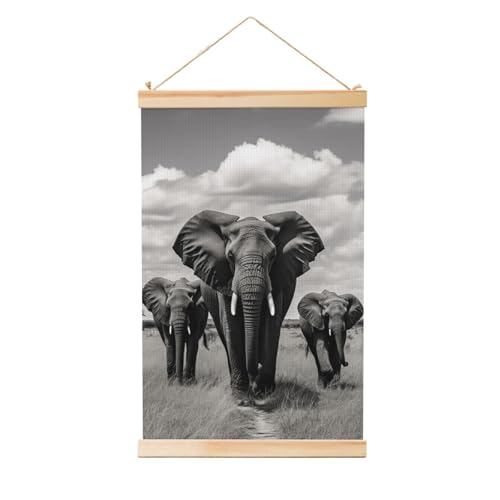 Poster mural moderne avec cadre en bois pour habiller un mur vide de chambre
