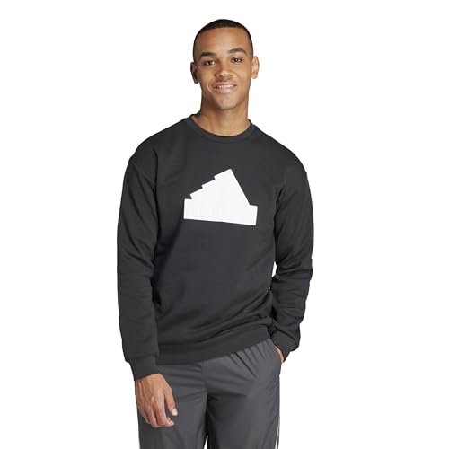 Sweatshirt adidas Future Icons Bos Crew S pour homme en coton noir