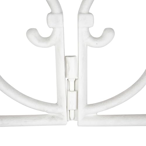 FISHTEC - Flexible Gartenbegrenzung aus Kunststoff im 8er Set - Gesamtlänge 4,08 m - Für Beete Rasenflächen Wege und Gartenbereiche - Einfache Montage - Farbe Weiß - Maße 50 x 30 cm