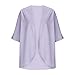 Tween Girls Swim Cover Up Trendy 3/4 Length Sleeve Chiffon Loose Front Open Flowy Top Kids Girls (Purple, 13-14 Years)