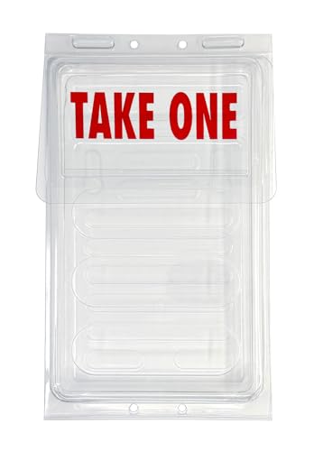 Mediz Outdoor Jr Brochure Holder, Half Fold Tri-Fold Take One Document Box, Holds 200, 5.5 x 8.5 Flyers or Other Marketing Needs (TAKE ONE - Jr. Box, Pack of 1)