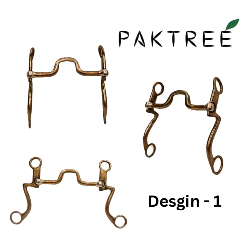 Pak Tree Western Style Horse Bit | Cow Boy Style Shank Bit (Design - 1) #TOP2