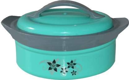 Image of Casserole Box for Food Searving Inner Steel Insulated Casserole Hot Pot Flowers Printed Chapati Box for Roti-(3.5 Liter)