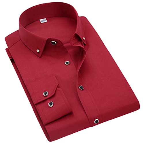 Chemise manches longues unie keusyoi coupe ajustée sans poche minimaliste