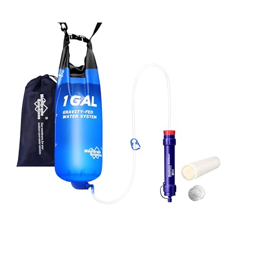 Membrane Solutions 1 Gallon Gravity Water Filter with 1 Pack S2 Replacement UF Filter