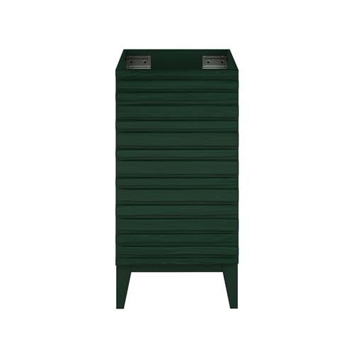 Image of Swiss Madison Cascade 18 inch Freestanding Bathroom Vanity Cabinet Without Top in Green Oak