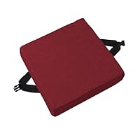 Cuscini Quadrati Per Sedie 25x25x3 Cm - Antiscivolo, Cotone/Lino, Rosso - Foto 12