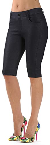 Image of Prolific Health Women's Jean Look Jeggings Tights Slimming Many Colors Spandex Leggings Pants Capri S-XXXL