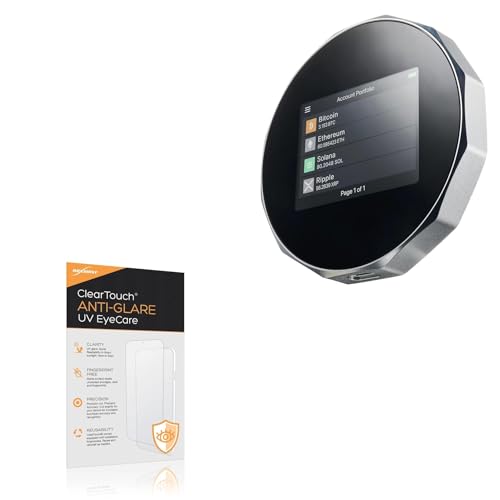 BoxWave Screen Protector Compatible With SecuX V20 - ClearTouch Anti-Glare Anti-UV EyeCare (2-Pack), Filters out Harmful Blue Light Reduce Fatigue