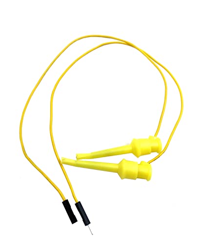 Image of 5 Pairs Test Hook Clips to Breadboard Male Female Jumper Wires,Flexible Silicone Test Leads for Electrical Testing