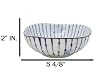 Ebros Gift Artistic Blue Waves Fubuki Tokusa Made In Japan Dinnerware Serveware Kitchenware Set Asian Japanese Restaurant Supply (Pack Of 6 Round Flair Small Shallow Bowls 11oz) #5