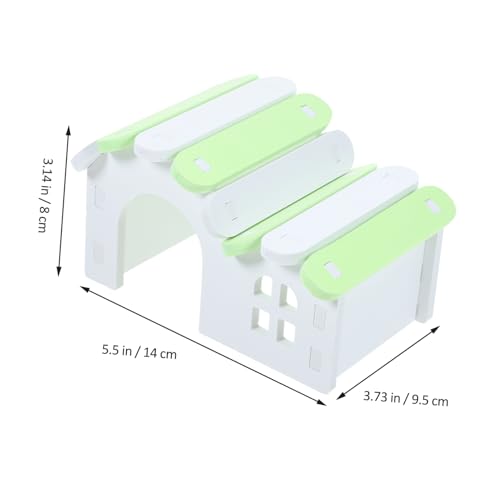 Beavorty Hamster Hideout Wooden House Small Animal Sleeping Nest Hut for Hamsters Guinea Pigs Hideaway 14.00X9.50X8.00cm - Image 9
