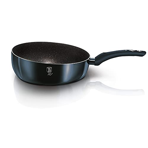 Berlinger Haus Non-Stick Flip Frying Pan, Marble Coating Metallic Line - Ergonomic Soft Touch handle and Turbo Induction Based - Eco Friendly and PFOA, Lead, Cadmium Free | 10-Inch Berlinger Haus Non-Stick Flip Frying Pan, Marble Coating Metallic Line - Ergonomic Soft Touch handle and Turbo Induction Based - Eco Friendly and PFOA, Lead, Cadmium Free | 10-Inch