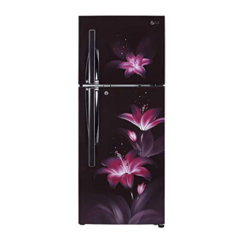 Image of LG 284 L 2 Star Inverter Linear Frost-Free Double-Door Refrigerator (GL-T302RPGU, Purple Glow, Convertible)